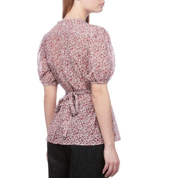 NWOT Tory Burch Silk/Cotton Crinkle Gauze Blouse - Picture 6 of 16